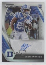 2021 Panini Prizm Draft Picks Silver Deon Jackson #DPA-DJA Auto 0g01