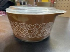 Vintage Pyrex Woodland Brown Casserole Dish With Lid