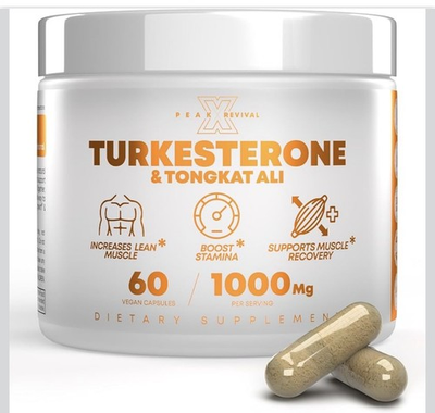 #ad Turkesterone 1000 Mg Natural Capsules Supplement Muscle Growth amp; Recovery 60 pcs $15.00