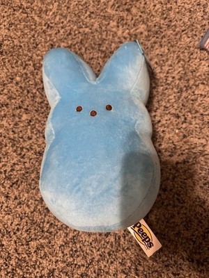 Peeps Blue Bunny Rabbit 10'' Bean Bag Plush Stuffed Animal NWT