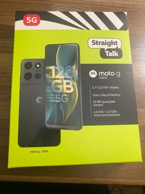 MOTOROLA Straight Talk - Moto G 128GB 2025 5G Mobile Smartphone Cell Phone NEW IN BOX