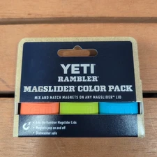 Yeti Rambler MagSlider 3 Pack Chartreuse Reef Blue Coral Sold Out New Limited