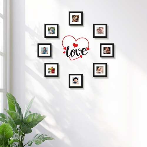 , 6x6 Black Photo Frame-Display Photos 4x4 with White Mat or 6x6 without Mat ... - Picture 8 of 9