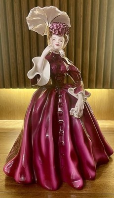 Vintage 1950s Florence Ceramics Vivian Doll With Purple Dress And