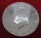 2005 S Silver Proof Kennedy Half Dollar - Uncirculated - Actual Coin O19