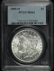 1885-O Morgan Dollar PCGS MS-62 - Nice, White Surfaces!