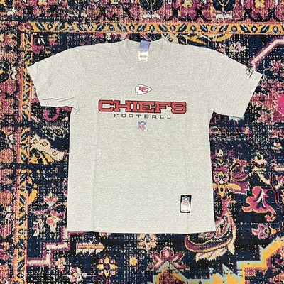 Reebok Kansas City Chiefs Mens Large T-Shirt Tee Shirt Gray NFL Size Small