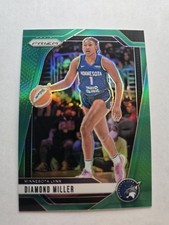 2024 Panini Prizm WNBA #63 Diamond Miller Green Prizms Minnesota Lynx AA8