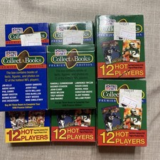 1991 NFL Collect-A-Books Premier Edition Sealed Lot of 10 Boxes 12 Players Each