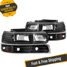 Spyder 5064219 Black Euro Headlights With Amber Bumper Lights Spyder 5064219 Black Euro Headlights With Amber Bumper Lights