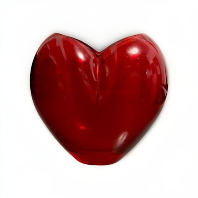 Vintage FTD Heart Shaped Vase Red 80s