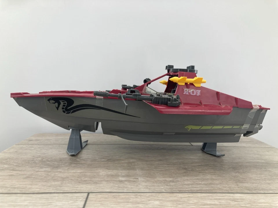 De colección Gi Joe Cobra Enemy Hydroplano Moray Barco de Ataque Militar 1985 Incompleto Foto 3 de 4