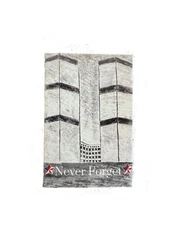 Custom 8 By 12 Inch Rectangular Canvas Black And White Sketch “Never Forget”