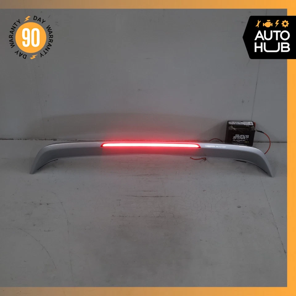 Alerón moldura tapa maletero 15-18 Porsche Cayenne 958 GTS plateado OEM 31k Foto 3 de 4