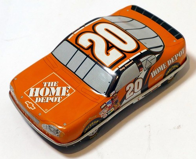 #ad 2003 Peppermint NASCAR Mints Car Box Tin #20 Home Depot Tony Stewart $12.90