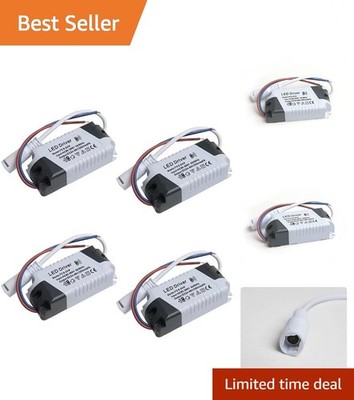 4 pcs LED Driver 8/12/15/18/21W Power Supply Dimmable Transformer Waterproof ...