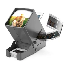 35mm Slide Viewer, 3X Magnification and Desk Top LED Lighted Illuminated View...