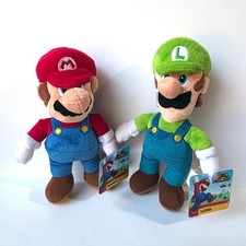NWT 2 9" Mario  Luigi Plush Toy Figures, Super Mario, Jakks Pacific, Nintendo