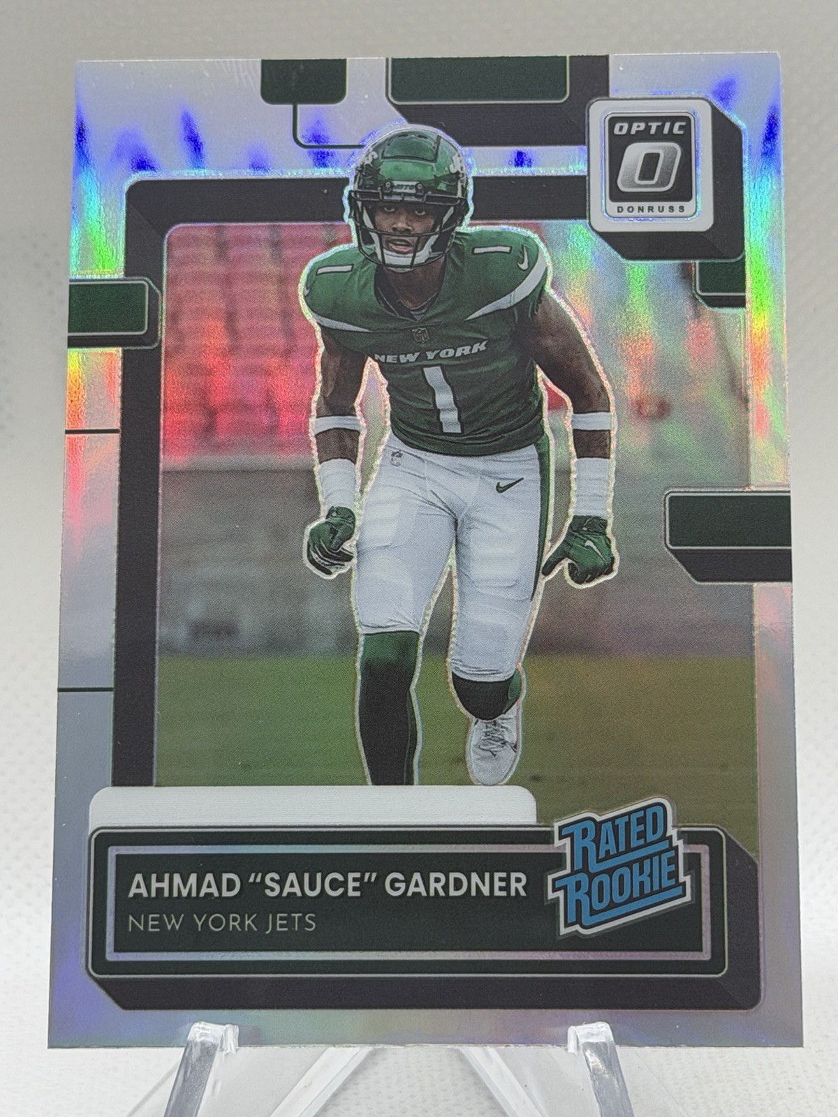 2022 Donruss Optic Rated Rookie Preview Silver Ahmad Sauce Gardner #P-328 Colts