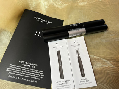 RevitaLash Double-Ended Volume set & Hi-def brow gel travel size