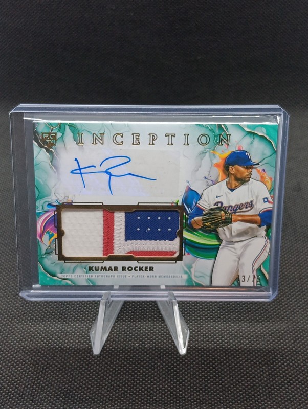 2025 Topps Inception Kumar Rocker Rookie Patch Auto /75 - Texas Rangers