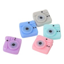 5PCS Dollhouse Camera Model: Miniature Simulation Camera Decor Mini Play Scene