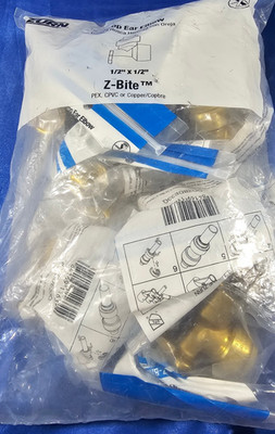 Zurn Z-Bite Drop Ear Elbow 1/2'' x 1/2'' Bag of 12