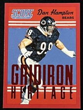 2015 Score #9 Dan Hampton Gridiron Heritage Red Chicago Bears