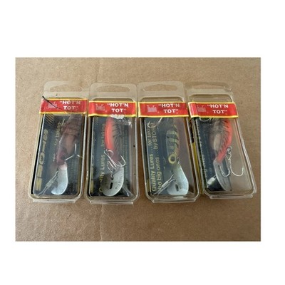 Storm Hot'N Tot Deep Diver Hard Plastic Lures Lot of 4 H60/H62/H63