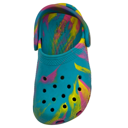 Crocs Classic Tie-Dye Clog Toddler 3103 Kids Shoes Size C8 - Picture 3 of 5