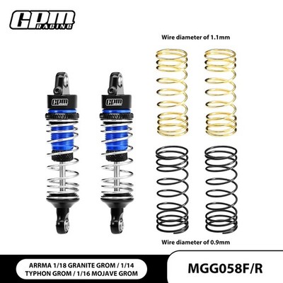 GPM 7075 Alu F/R Progressive Spring Shock ARRMA 1/18 Granite Typhon Mojave Grom