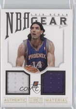 2012-13 Panini National Treasures NBA Gear Combos /99 Luis Scola #48