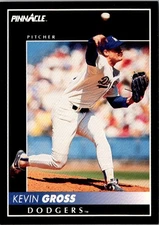 1992 Pinnacle Kevin Gross #344 Los Angeles Dodgers Baseball Card