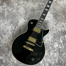 Black Beauty Custom Shop 6 Strings LP Electric Guitar Solid Body Gold Hardware