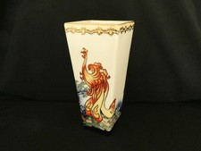 Beautiful Old Tupton Ware Vase Pheonix and Peonies 9ins  height  Exc. Cond.
