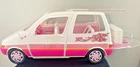 Vintage - 1995- Barbie Mini Van #13185 BBQ Picnic 1995 Pink White Mattel- READ