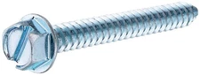 HILLMAN FASTENER 70331 Zinc Slotted Hex Head Sheet Metal Screw , 14 x 3/4, 100