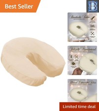 Comfort-Enhancing Natural Microfiber Massage Table Face Cradle Covers - Set of 4