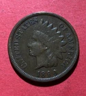 1890 US Indian Head Cent VF Details! Old US Coin!