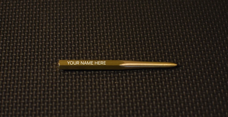 HANDMADE Custom Personalized Engraved Single Prong Brass Divot Repair Golf Tool - Image 3 of 4