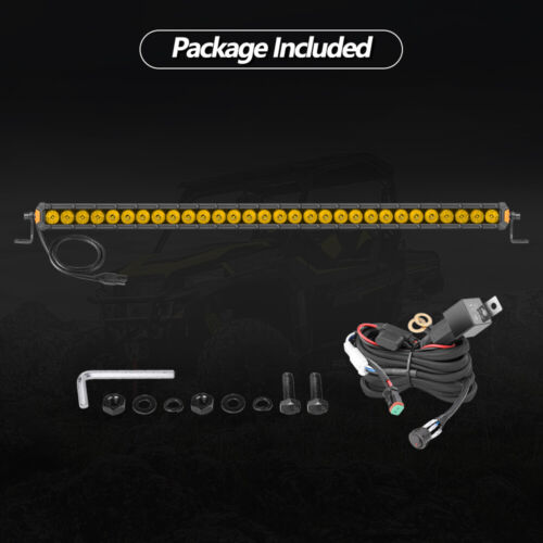 34" / 16" Single Row LED Light Bar Spot Flood Offroad Driving Truck 4WD SUV ATV - Picture 10 of 24