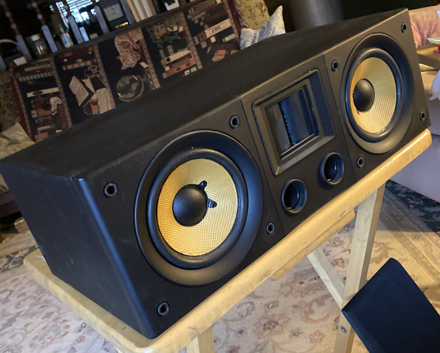 NM RCA OPTIMUS PRO CS550 Center Channel Speaker 2 Woven Woofers