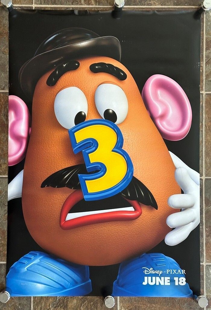 TOY STORY 2010- Original 27x40 ADV movie poster of POTATO HEAD RON  RICKLES