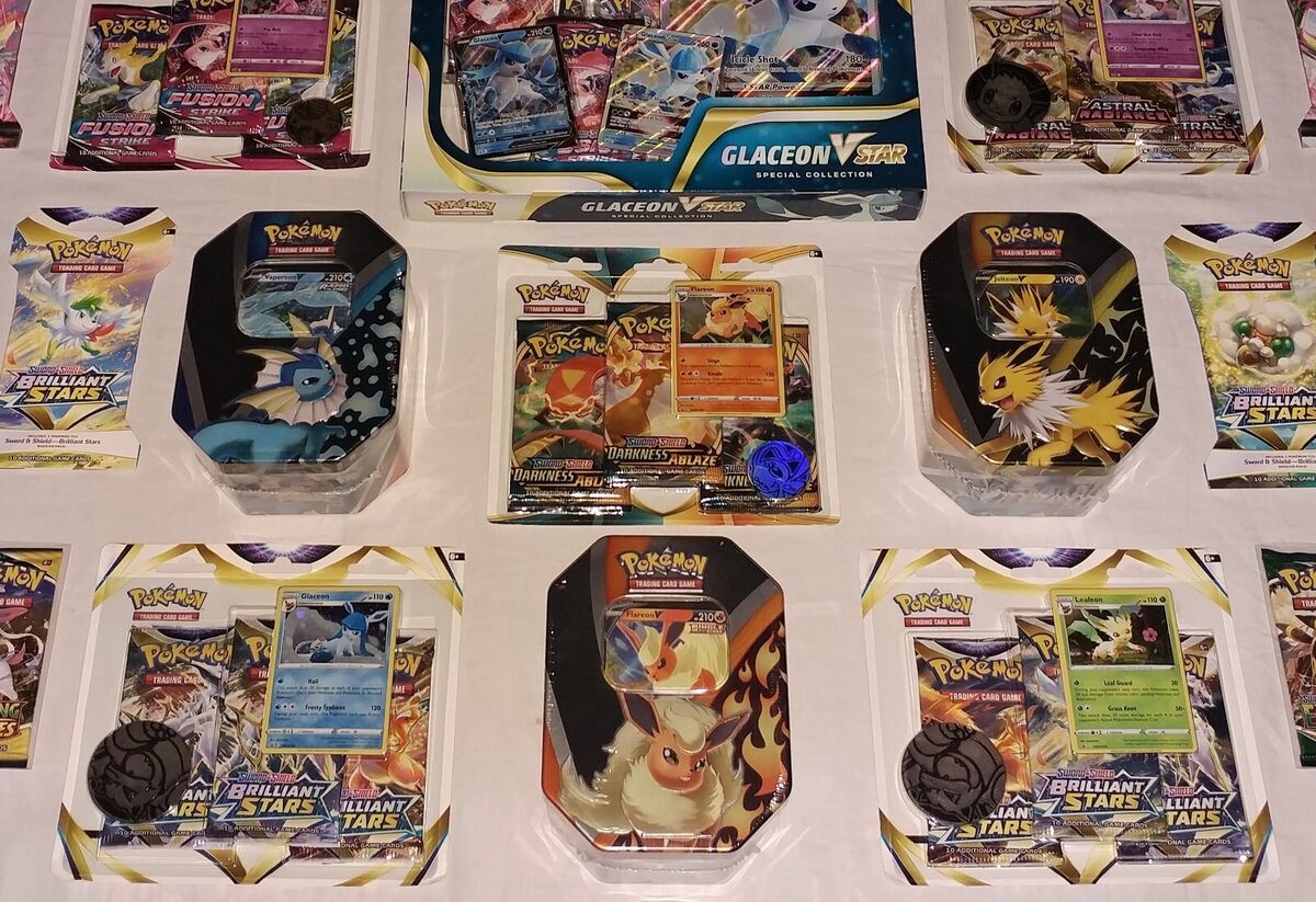 Evoluções do Eevee - Pelúcias de Pokémon - Espeon, Umbreon, Flareon,  Sylveon, Vaporeon, Jolteon, Leafeon, Glaceon - Deck de Cartas - Magazine  Luiza