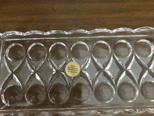 Vgt. Princess House Genuine Full Lead Crystal Creamset Sugar Bowl,Creamer, Tray - Picture 7 of 10