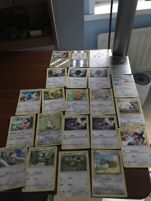 Konvolut 22x farblose Pokémon TCG Karten vom Typ  
