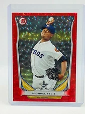 2014 Bowman Draft Top Prospects Michael Feliz Red Ice #034/150