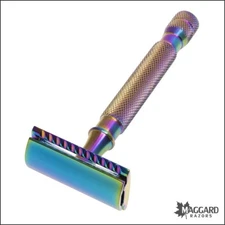 Maggard Razors MR18c Anodized Stainless Steel DE Safety Razor with V3 Head