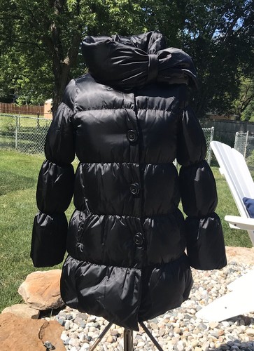 kate spade black puffer coat