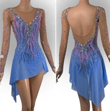 ice figure skating competition dress Gymnastics costume dance Dress dyeing